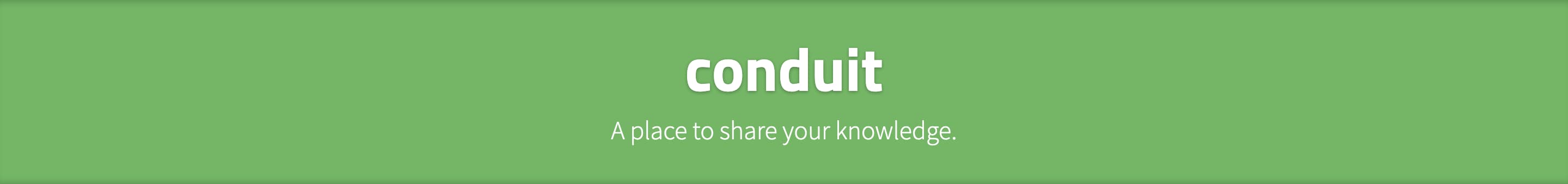 Баннер Conduit